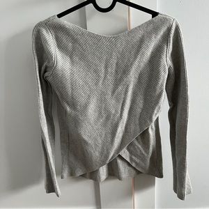 Babaton wool blend sweater in heather gray in size US XS